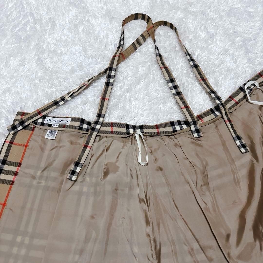 美品✨希少✨2WAY バーバリーズ 巻きスカート 160A ノバチェック ウール