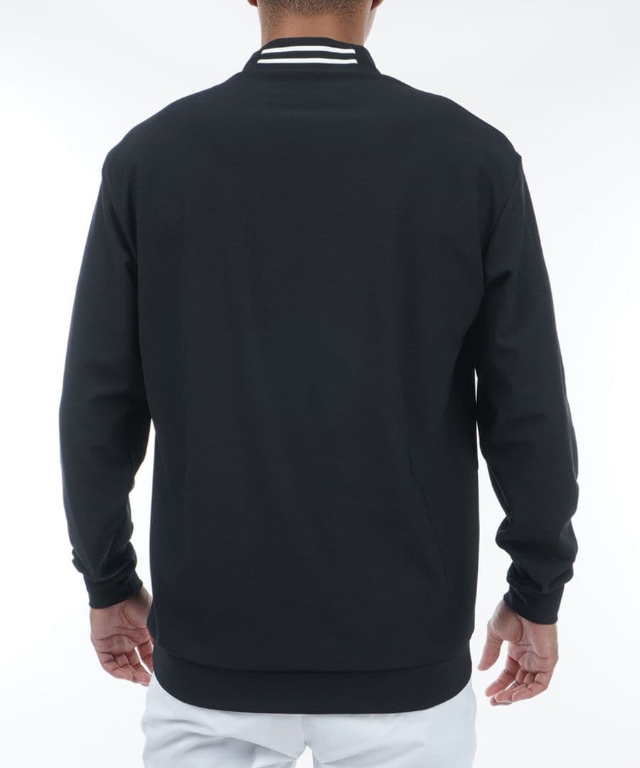 【新品】アドミラルゴルフ メンズ 長袖モックネックシャツ М黒