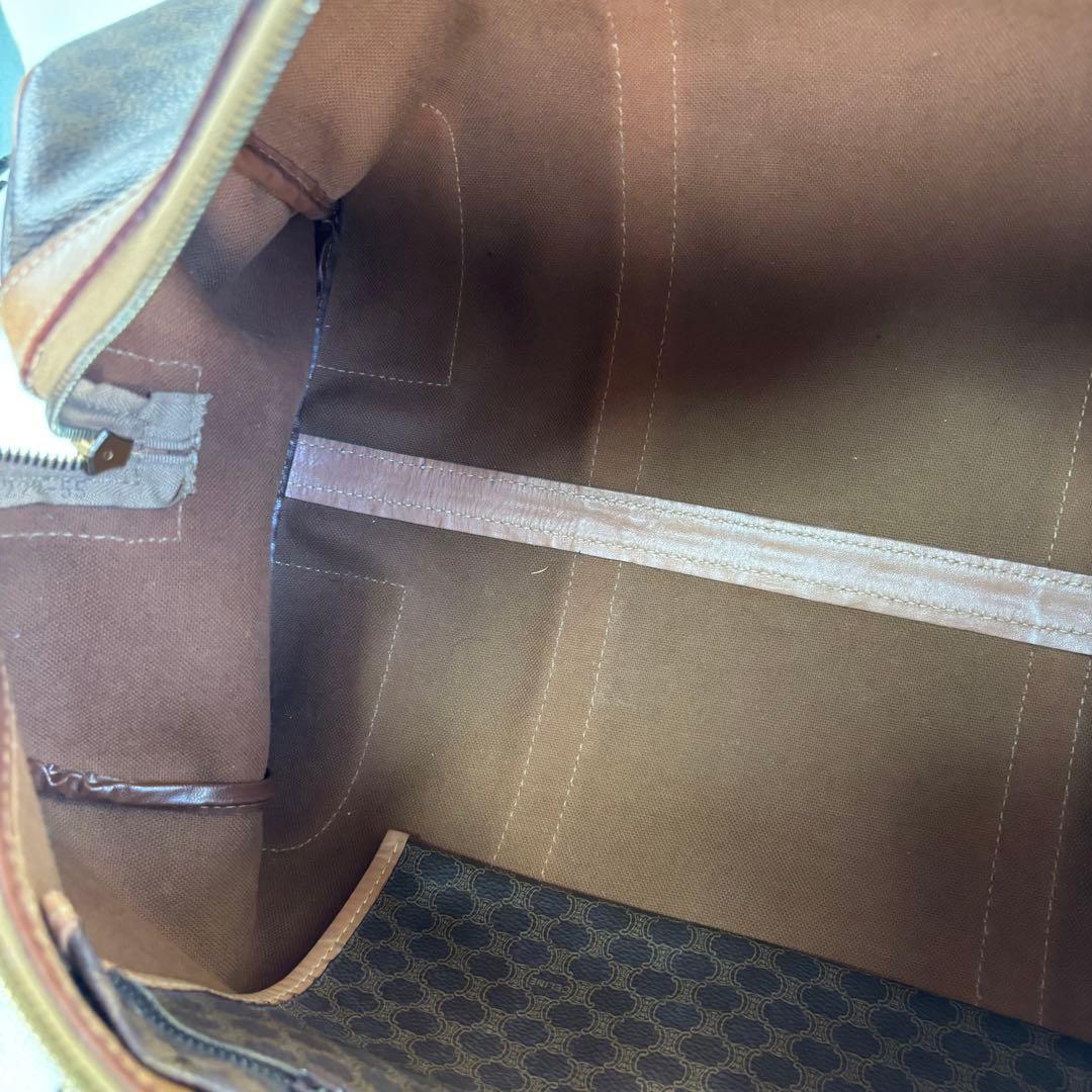 CELINE ブラウンレザーボストンバッグ