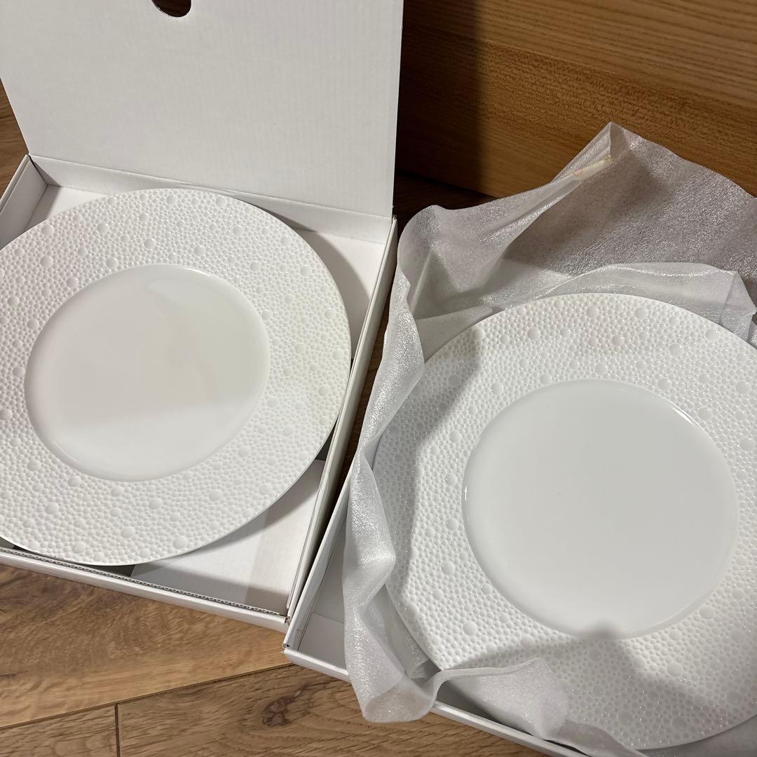 BERNARDAUD ホワイト皿 2枚セット