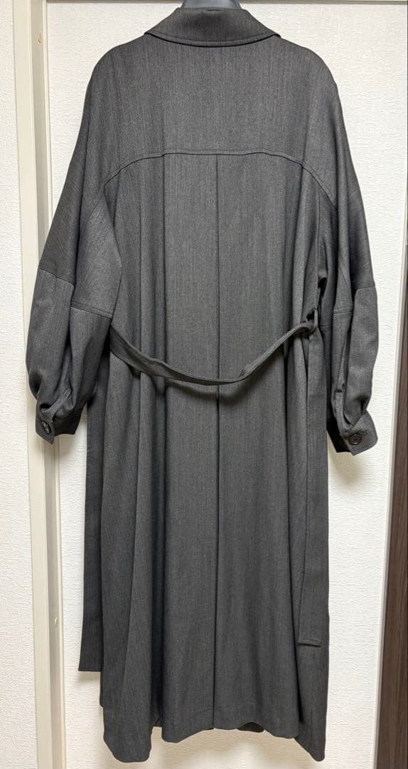 【試着のみ】ETRETOKYO ウールチノコンシャススリーブ トレンチコート