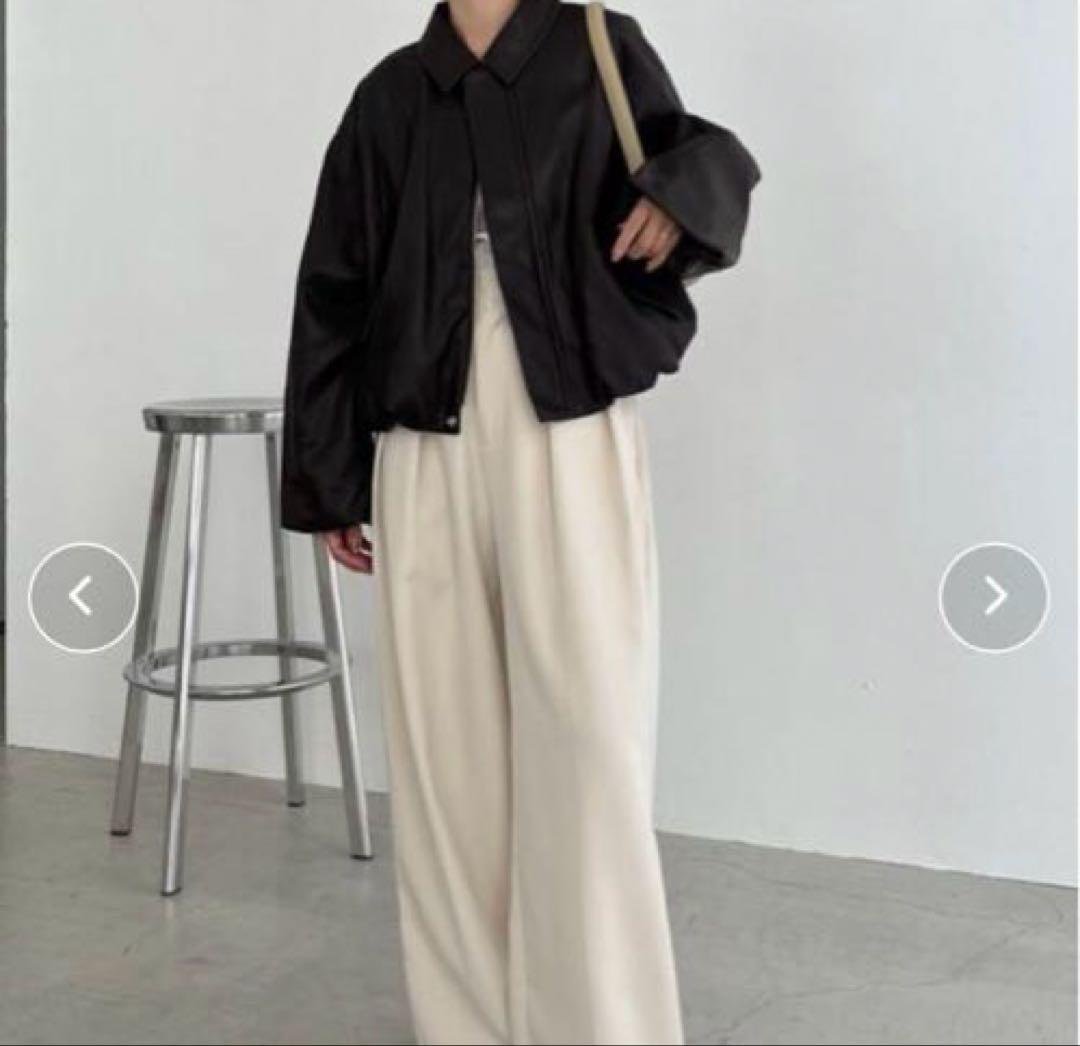 【新品未使用タグ付き】CAPRICIEUXLE'MAGEバルーンレザージャケット