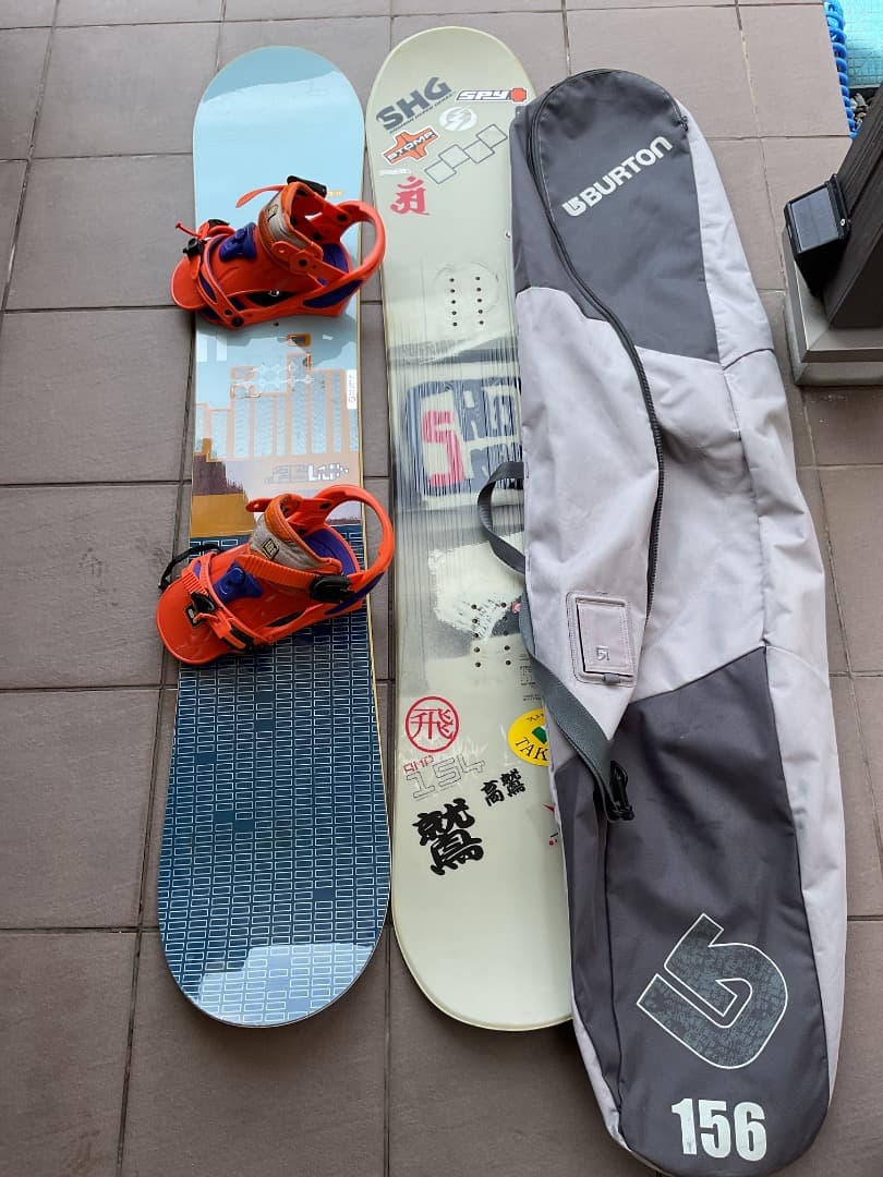 スノーボードセット　バートン　サロモン　収納袋つき