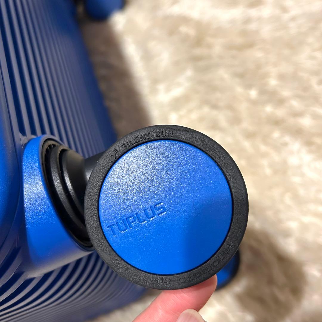新品未使用　TUPLUS 8輪キャリー　大容量スーツケース　62L ブルー
