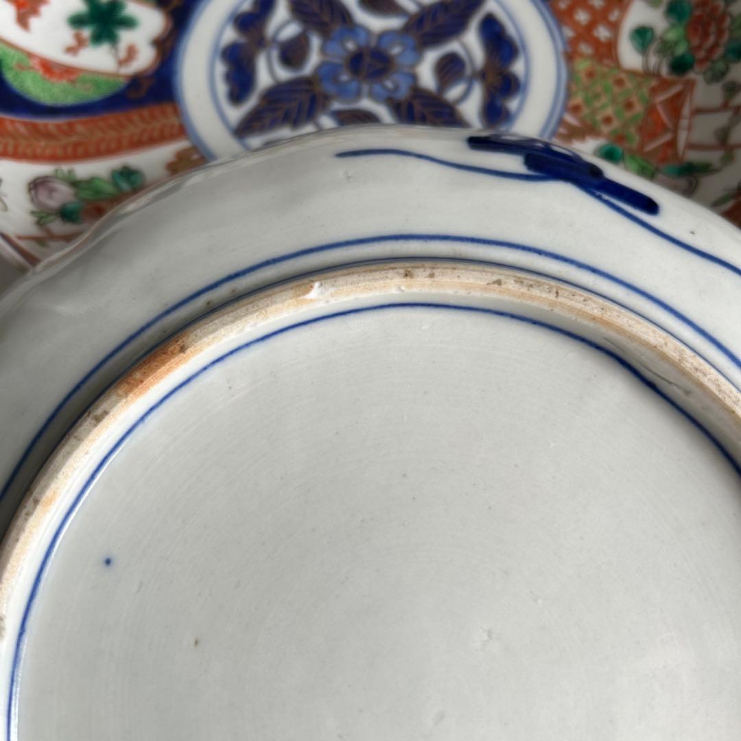 古伊万里 骨董 明治期 伊万里焼　花鳥文 皿　5枚セット