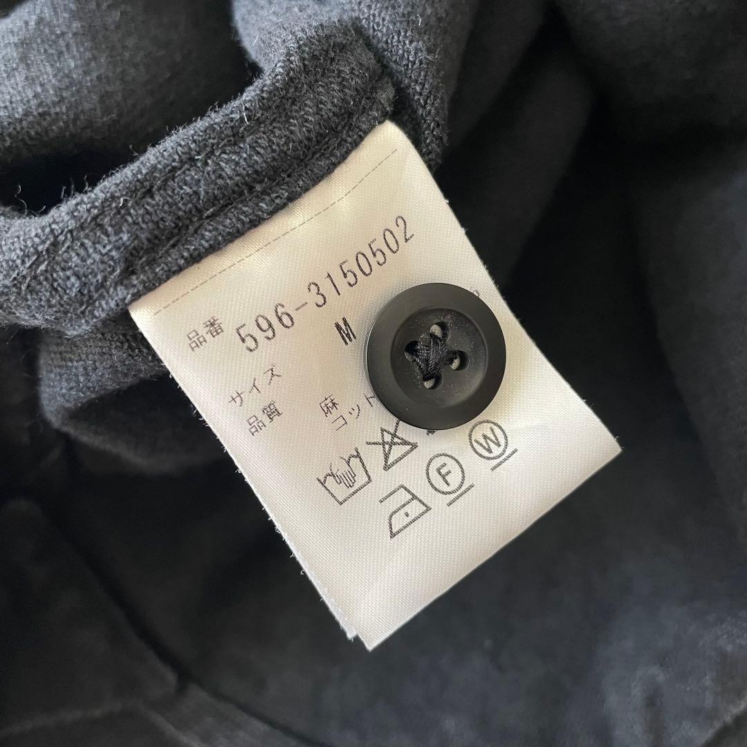 エムエイチエル MHL WORN LINEN COTTON DRILL M 黒