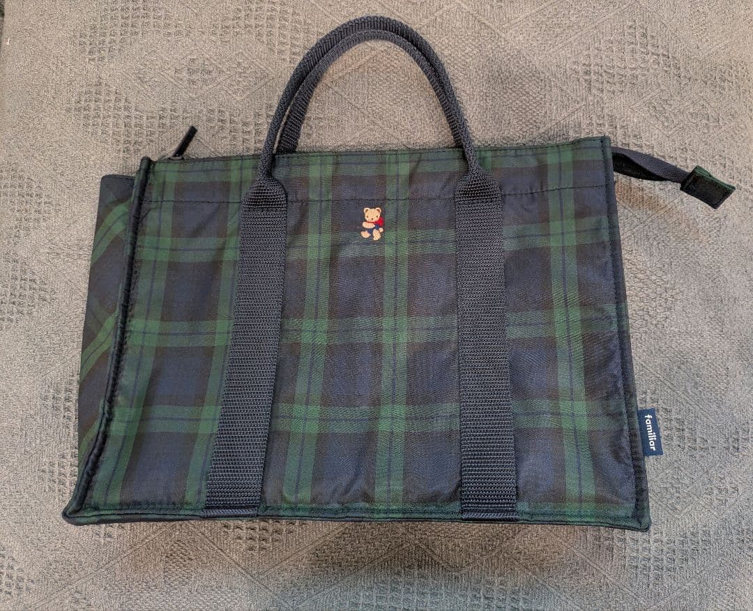 ファミリア　ブラックウォッチ　バッグ