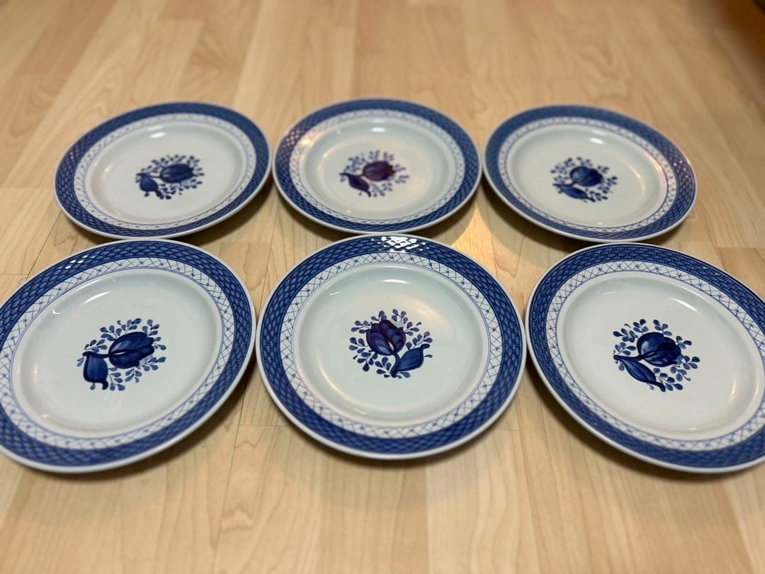 希少！ロイヤルコペンハーゲン 中皿　トランクウェーバー6枚