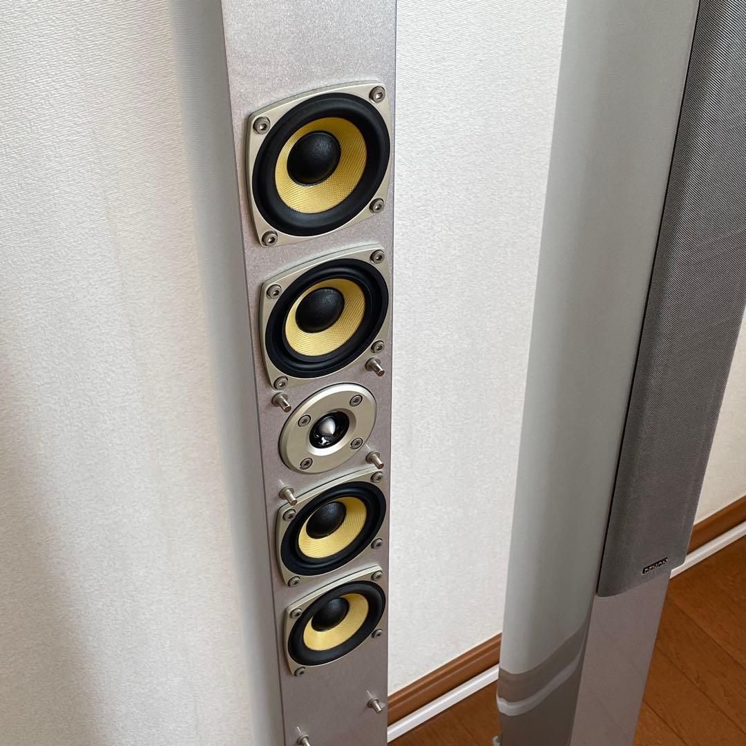 DENON スリムトールスピーカー　SC-T7L シルバー 2本