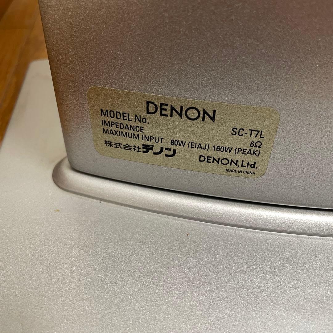 DENON スリムトールスピーカー　SC-T7L シルバー 2本