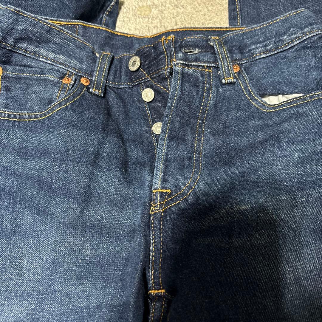 POLO黒ジップパーカー LEVI’S501濃紺デニムのセットメンズxs s相当