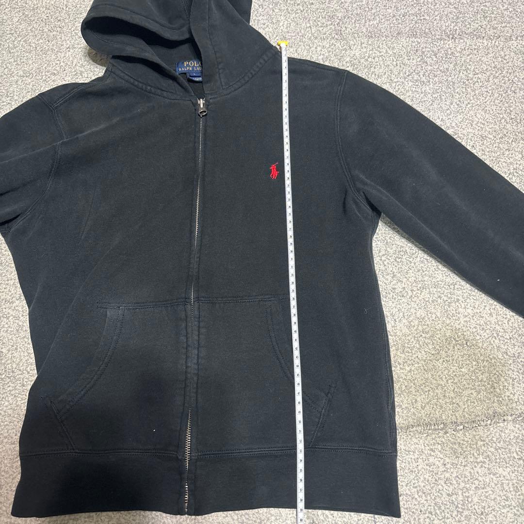 POLO黒ジップパーカー LEVI’S501濃紺デニムのセットメンズxs s相当