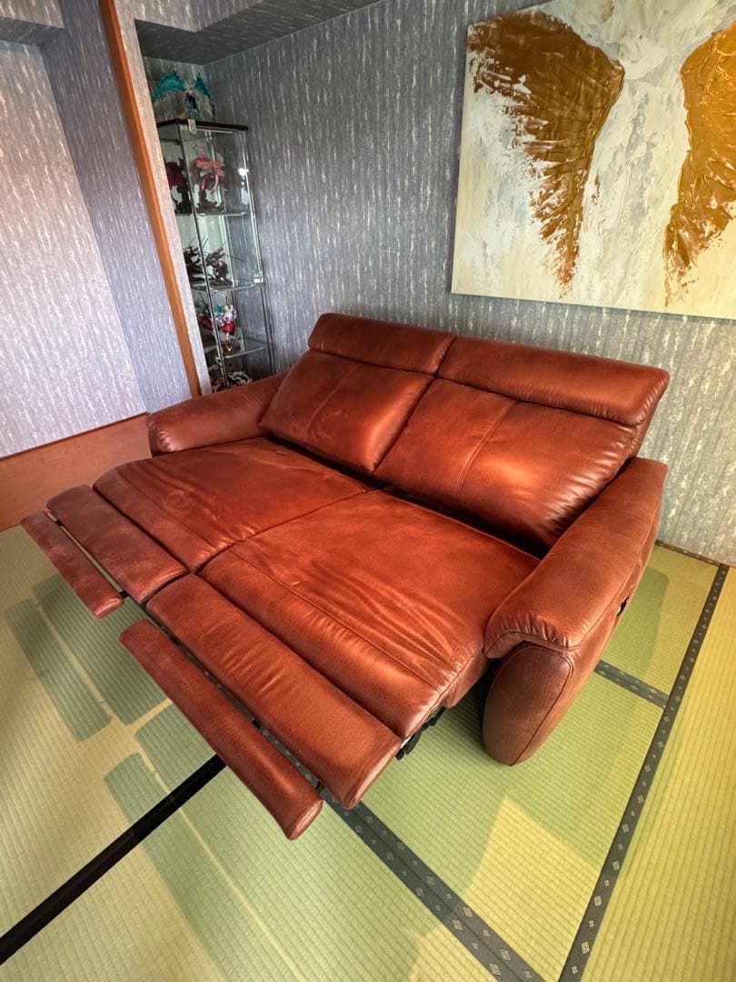 東京インテリア 電動リクライニング2人掛けソファ