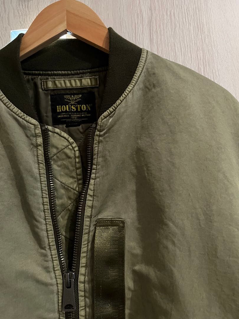 アルパカ様 美品！ヒューストン（HOUSTON）MA-1 フライトジャケット