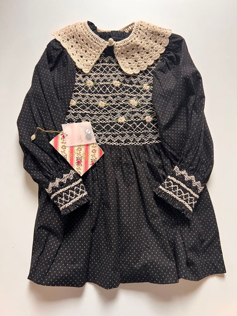 bonjour diary ボンジュールダイアリー　8Y チュニック　花　刺繍