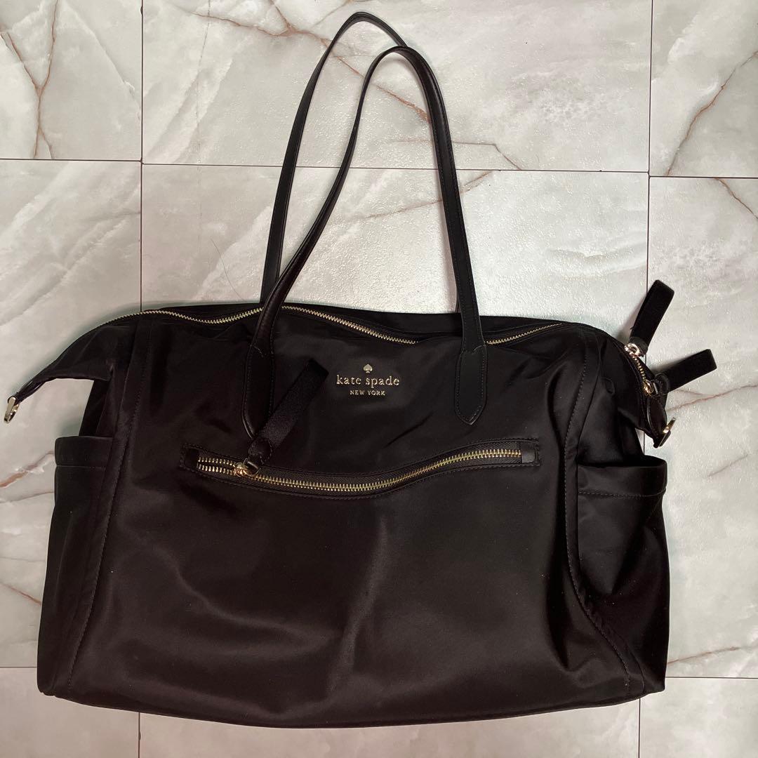 タイムセール！ビッグサイズ！kate spade ブラックボストンバッグ