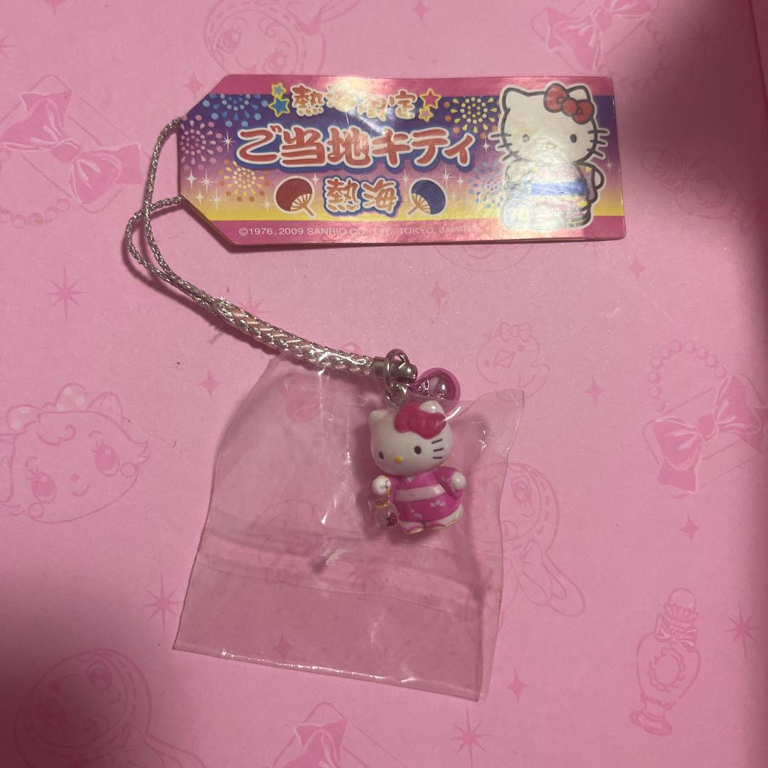 根付けキティ　新品、未使用・静岡 熱海限定・ 花火大会ver・金魚⭐️キティレア⭐️