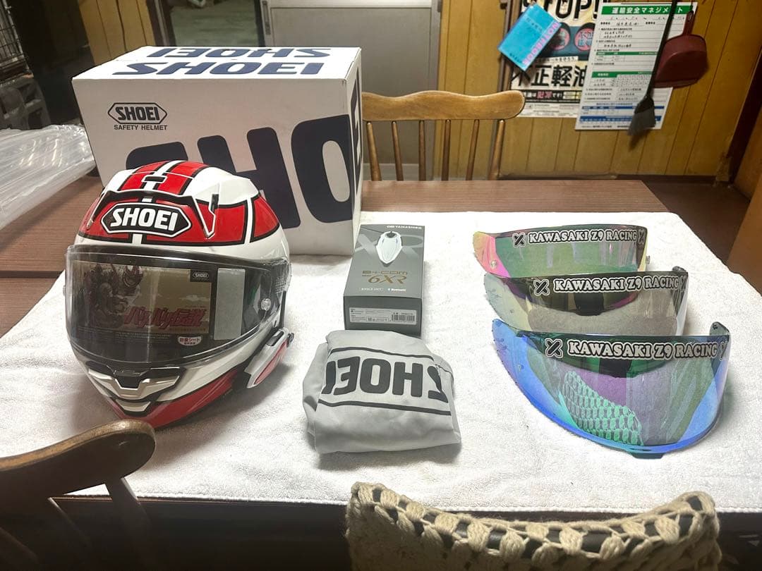 SHOEI X-Fifteen B＋comSB6xR付き 中古　送料込み✨