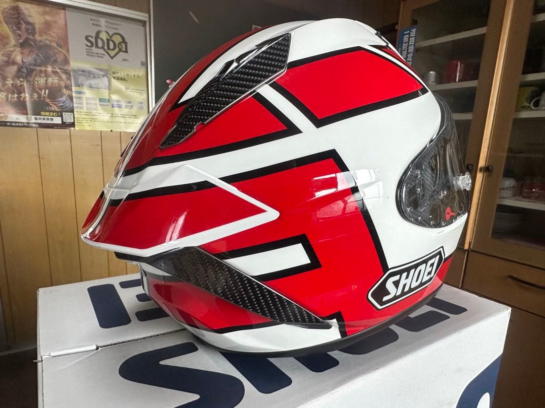 SHOEI X-Fifteen B＋comSB6xR付き 中古　送料込み✨