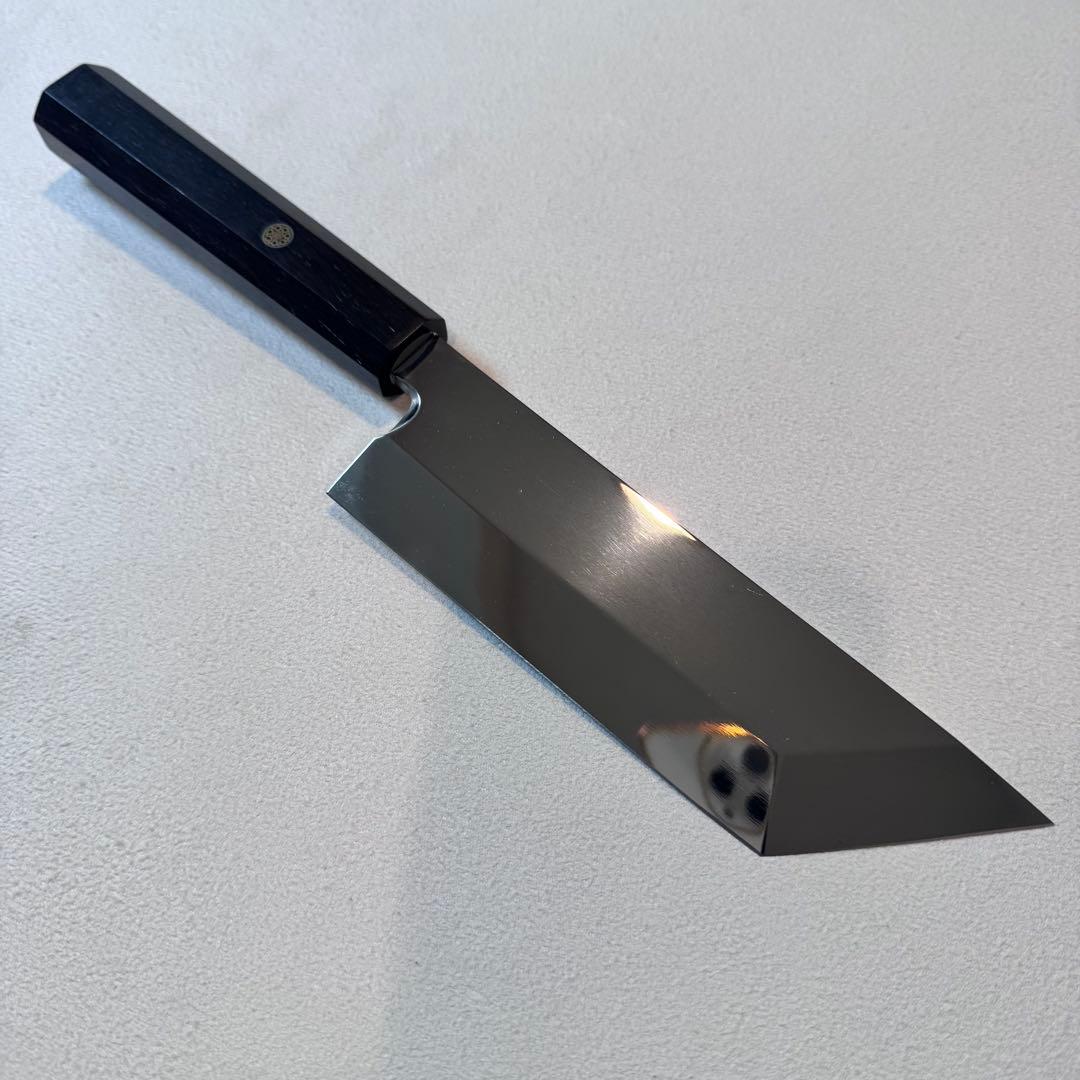 鰻裂包丁　170㎜ 5.5寸鏡面　黒檀八角柄　うなぎ裂き和包丁