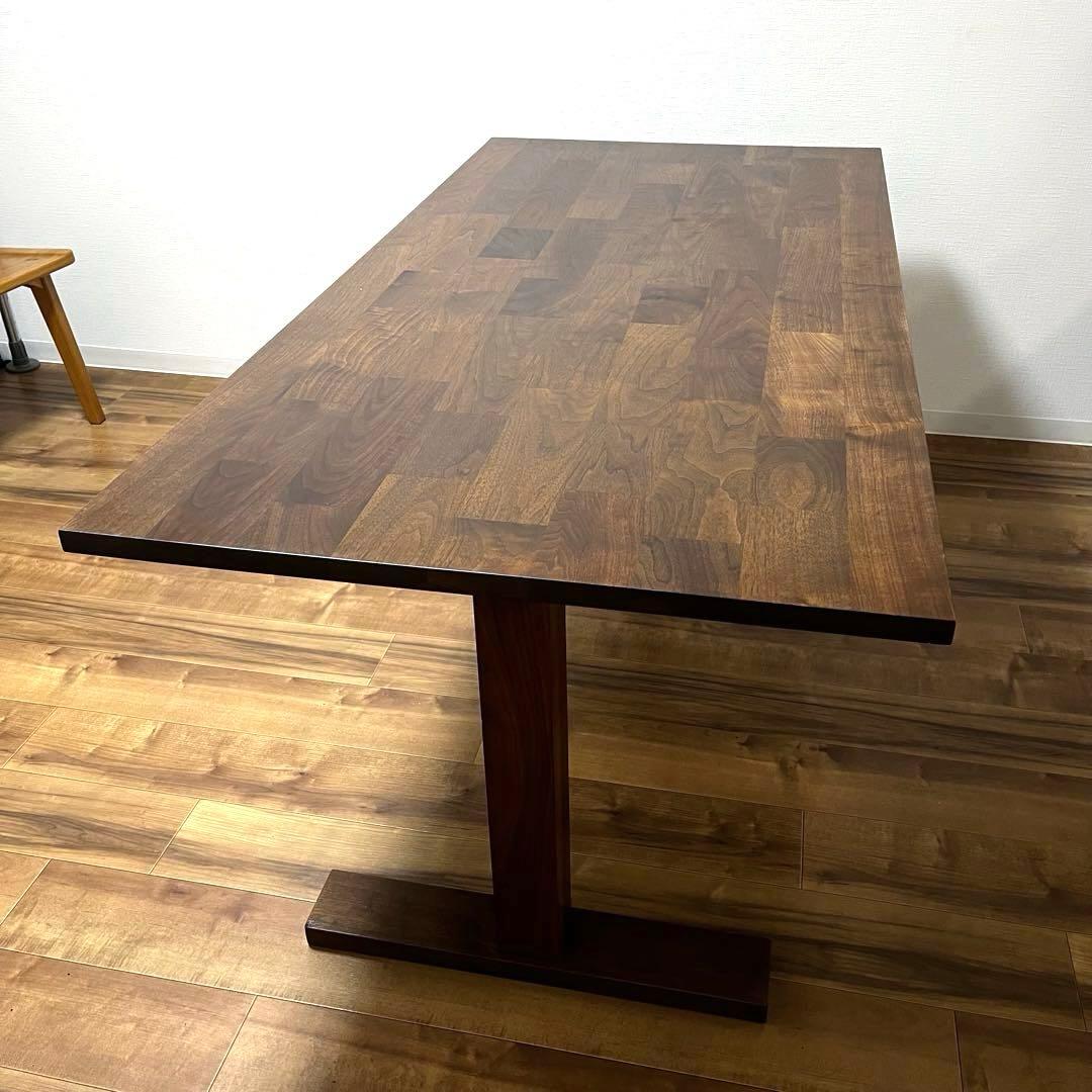 さくたろう　無垢材 ウォールナット ダイニングテーブル 蜜蝋 1600