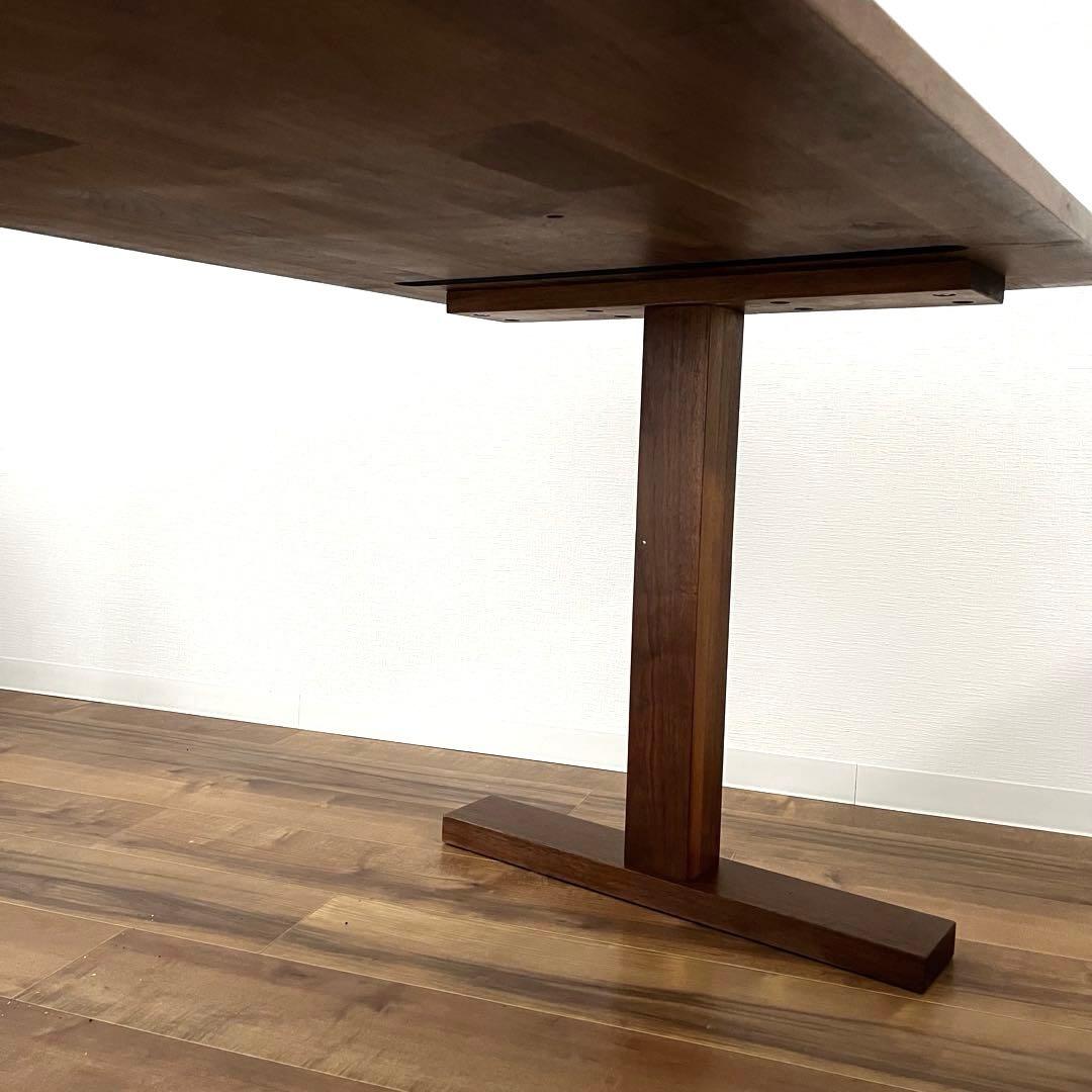 さくたろう　無垢材 ウォールナット ダイニングテーブル 蜜蝋 1600