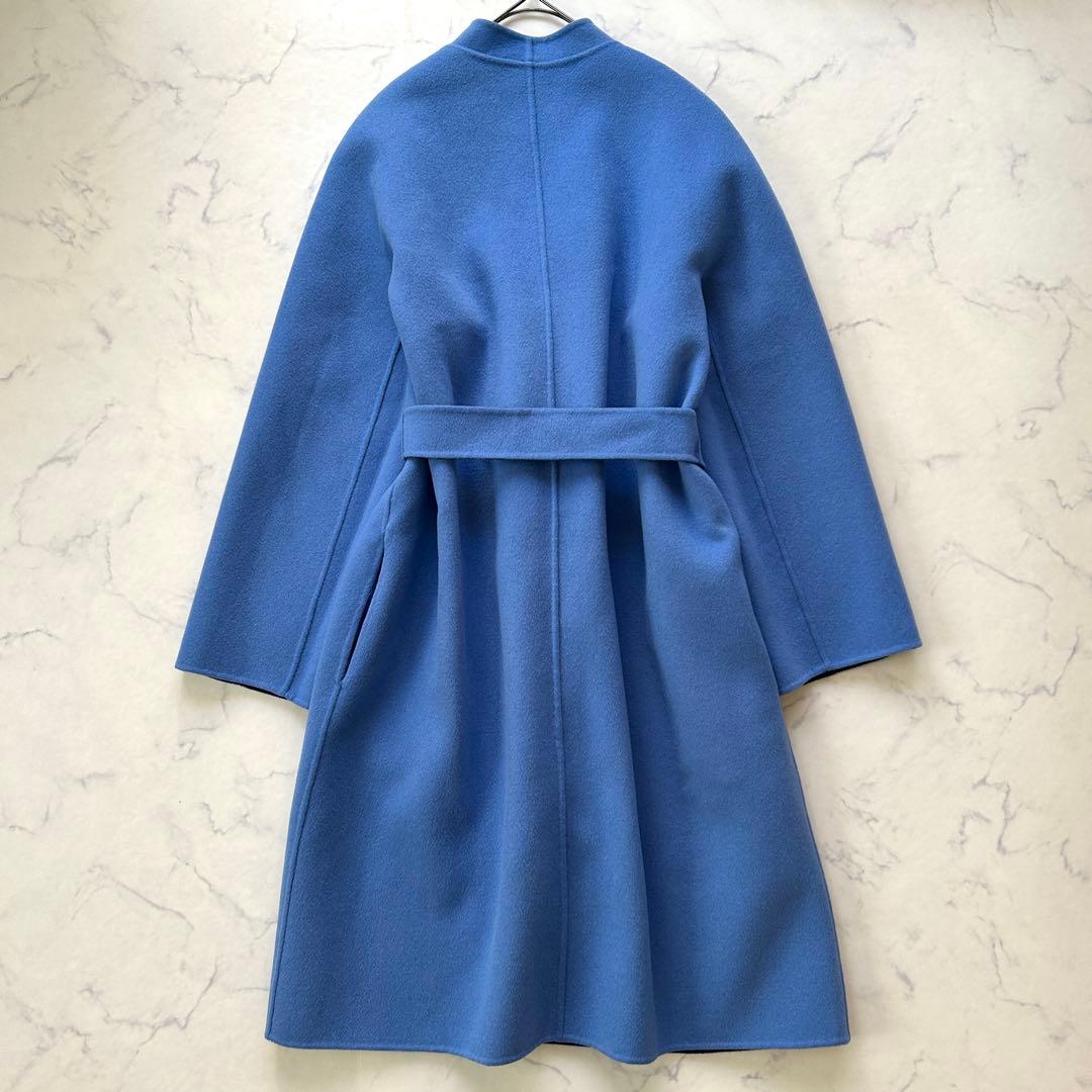 未使用級 マックスマーラ ロングコート クチートアマーノ リバーシブル ベルト