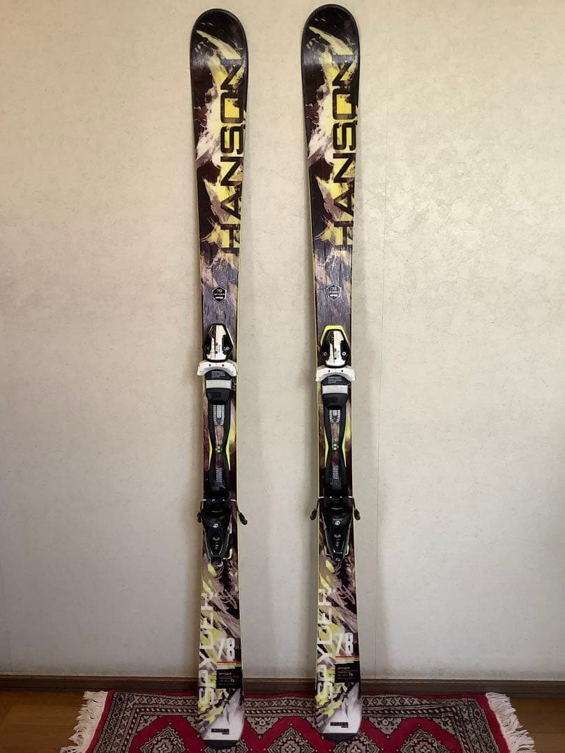 カーピングスキー板 163cm ツインチップ レールビンディング付 Hanson