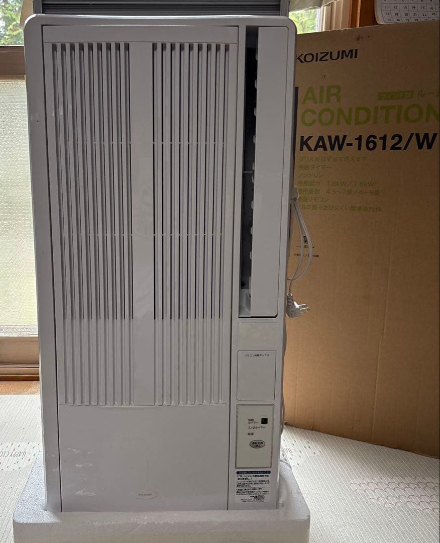 コイズミ　窓用エアコン　KAW-1612