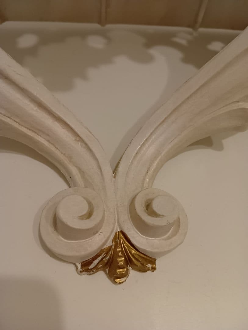 イタリア製　アンティーク　ロココ調　ミラー　コンソール　セット　姫　インテリア