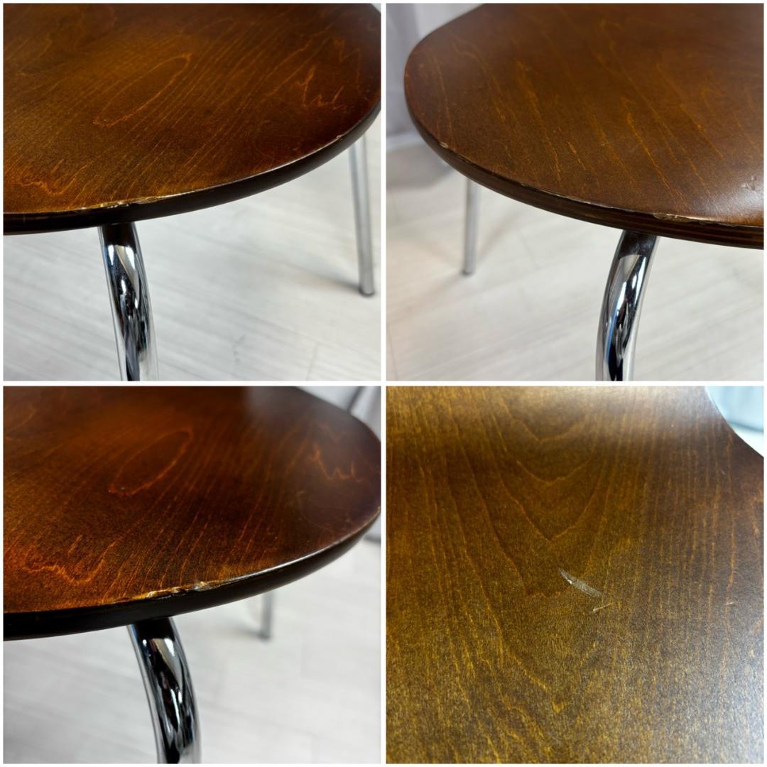 ニトリ　スタッキングチェア　スポット2 ブラウン　2脚セット