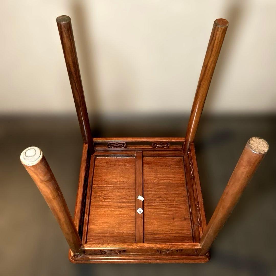 【栄華紅木】 中国家具　 チャイナアンティーク ダイニングテーブル 机　テーブル