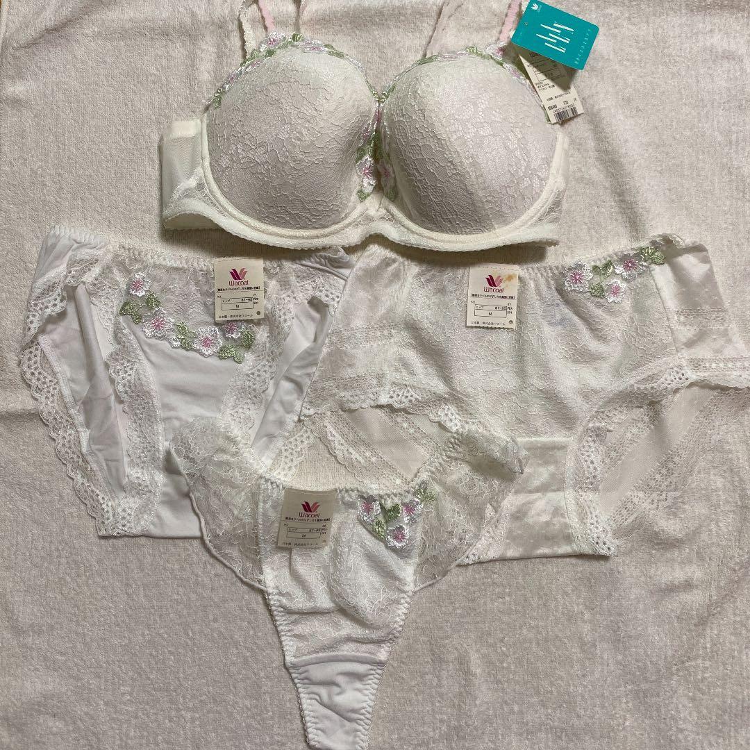 【新品】ワコール LALANブラF70.ソングM.ビキニM.ボーイレングスM