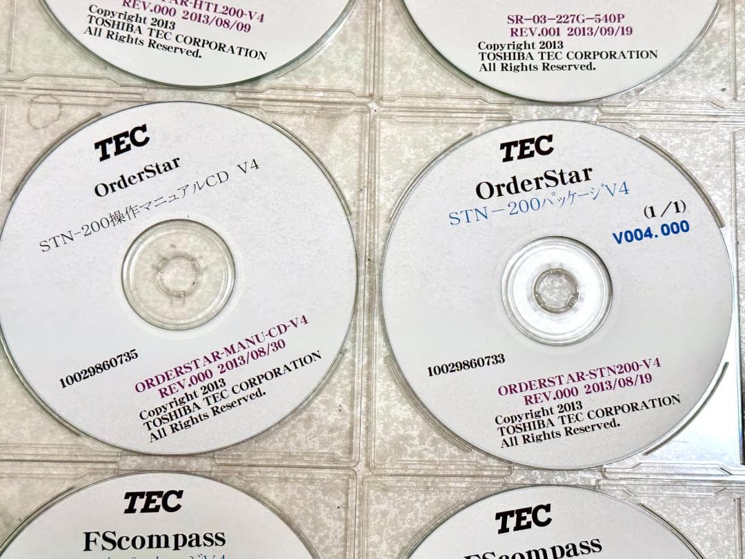 東芝テック　FSCompass インストール10枚CD　一式