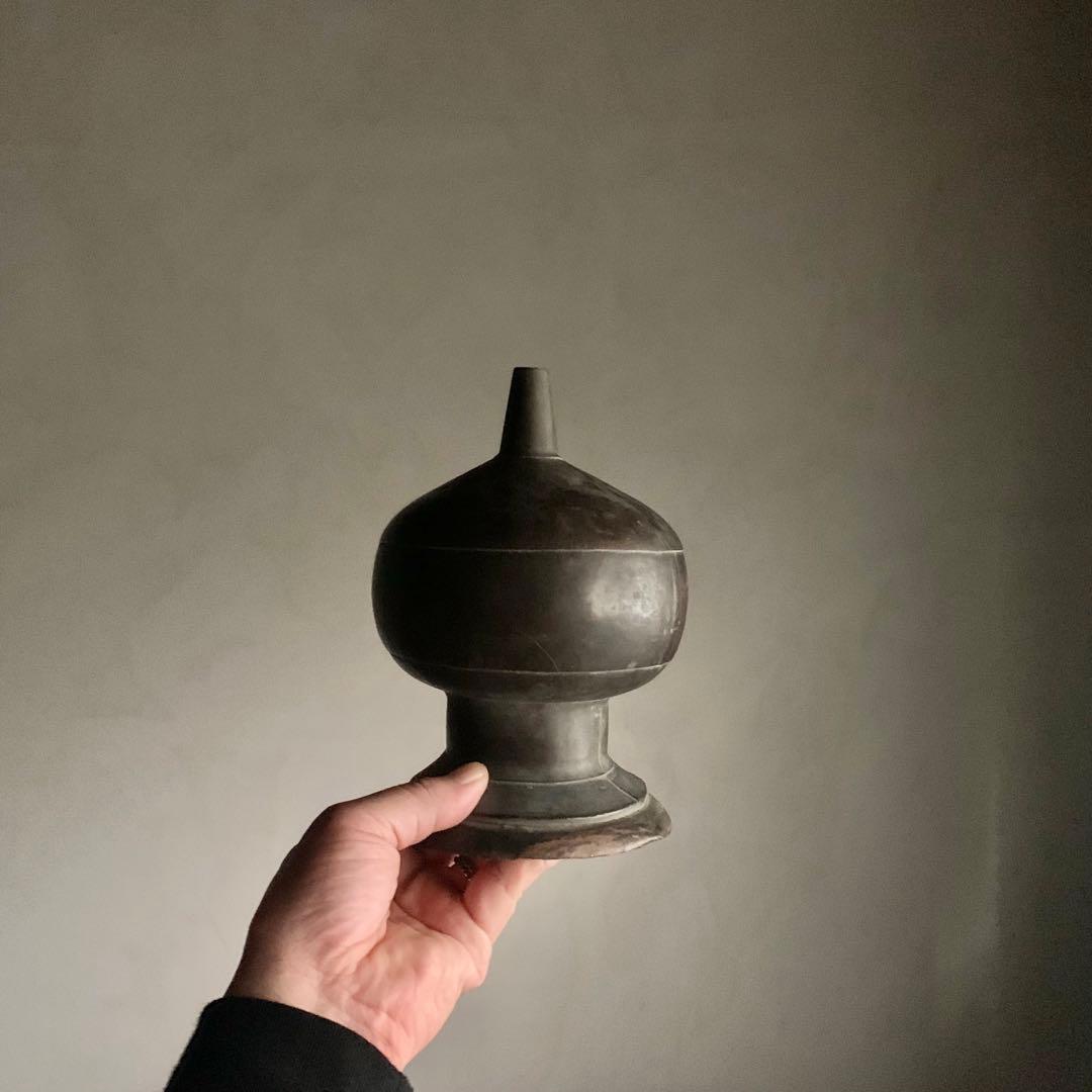 古銅 擬宝珠 仏教美術 古美術 古道具 アンティーク オブジェ