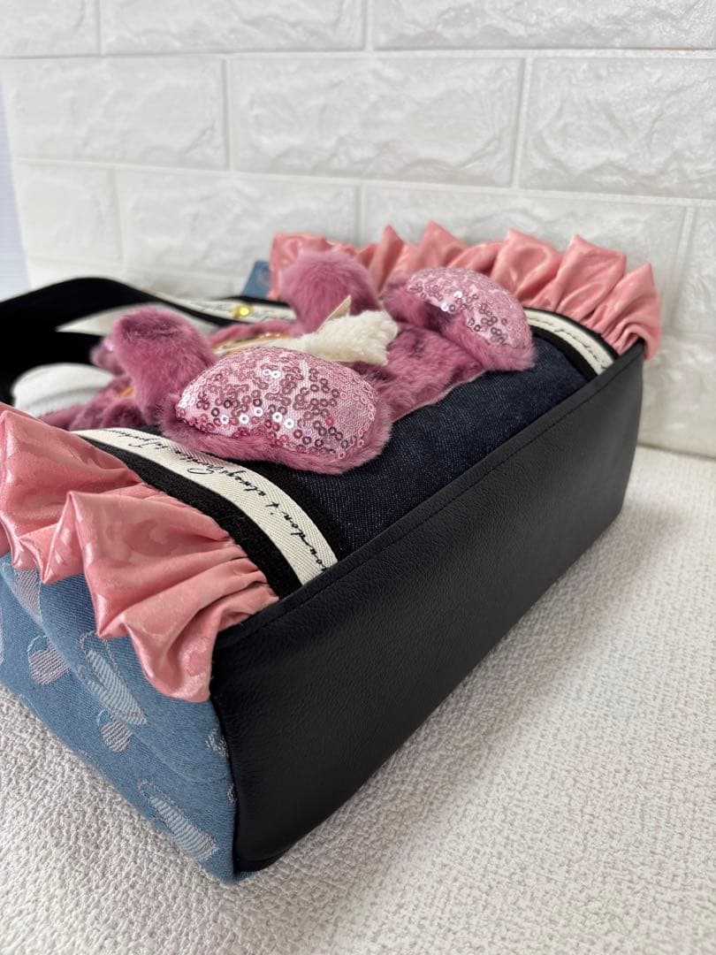 ゆ*ら様 コヤンイサムチョン　ハンドメイド　トートバッグ　ピンクヒョウ柄うさちゃ