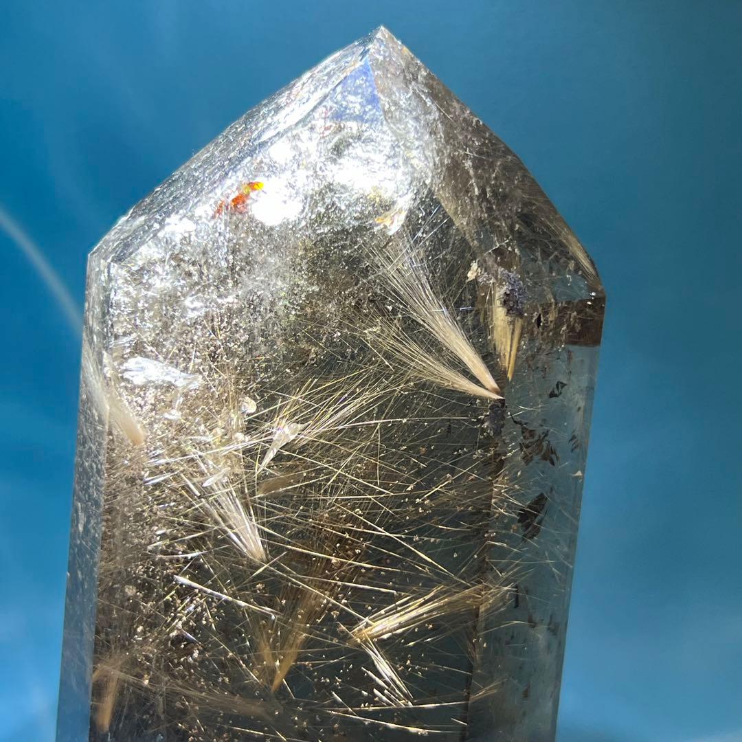 新春特別限定特価‼️☆極大サイズ☆極品美宝☆ゴールドタイチンルチル 六角柱 天然石