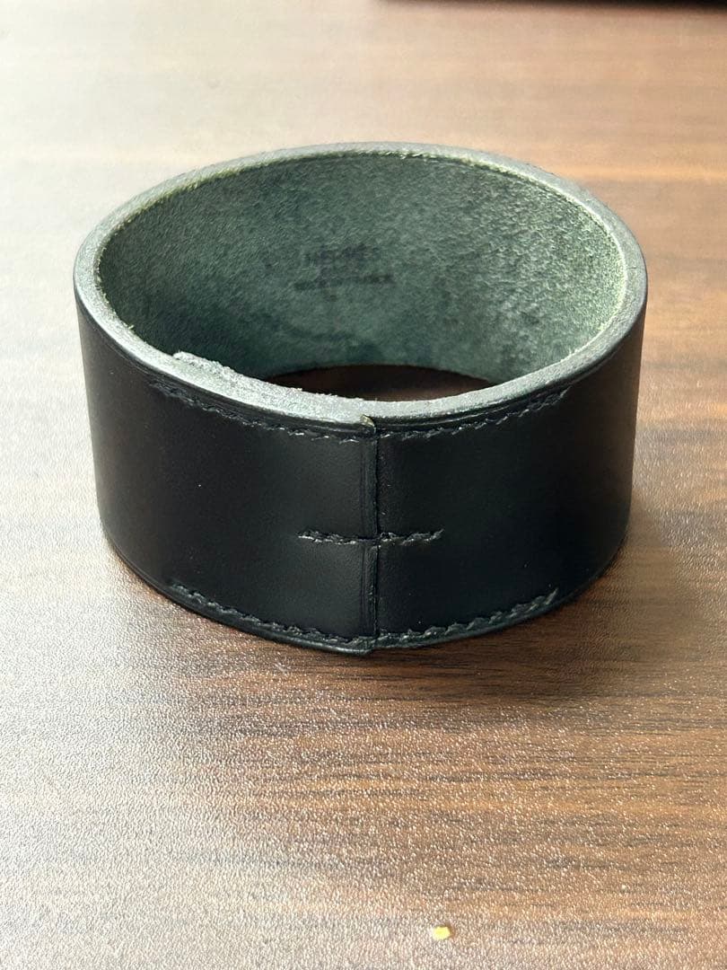 藤原ヒロシ着用 プールトゥール バングル ブレスレット レザー ブラック