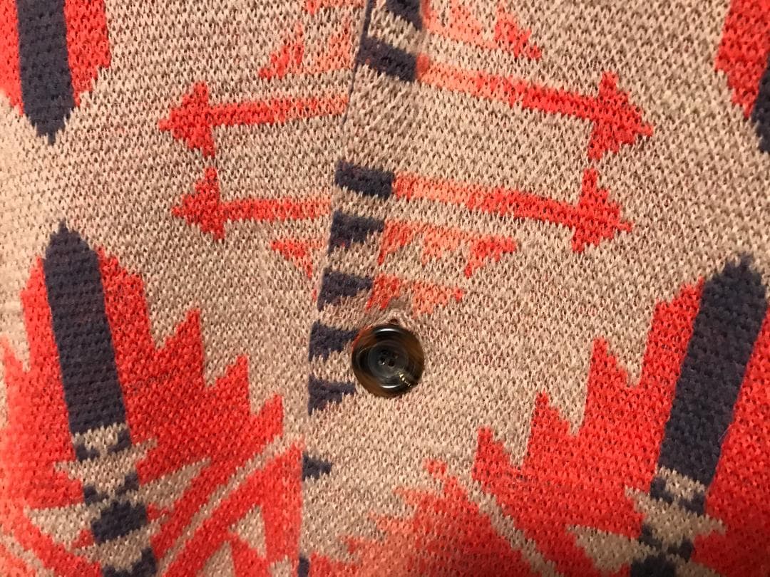 JELADO　ジェラード ラグナ ショールカラー　カーディガン　ネイティブ柄