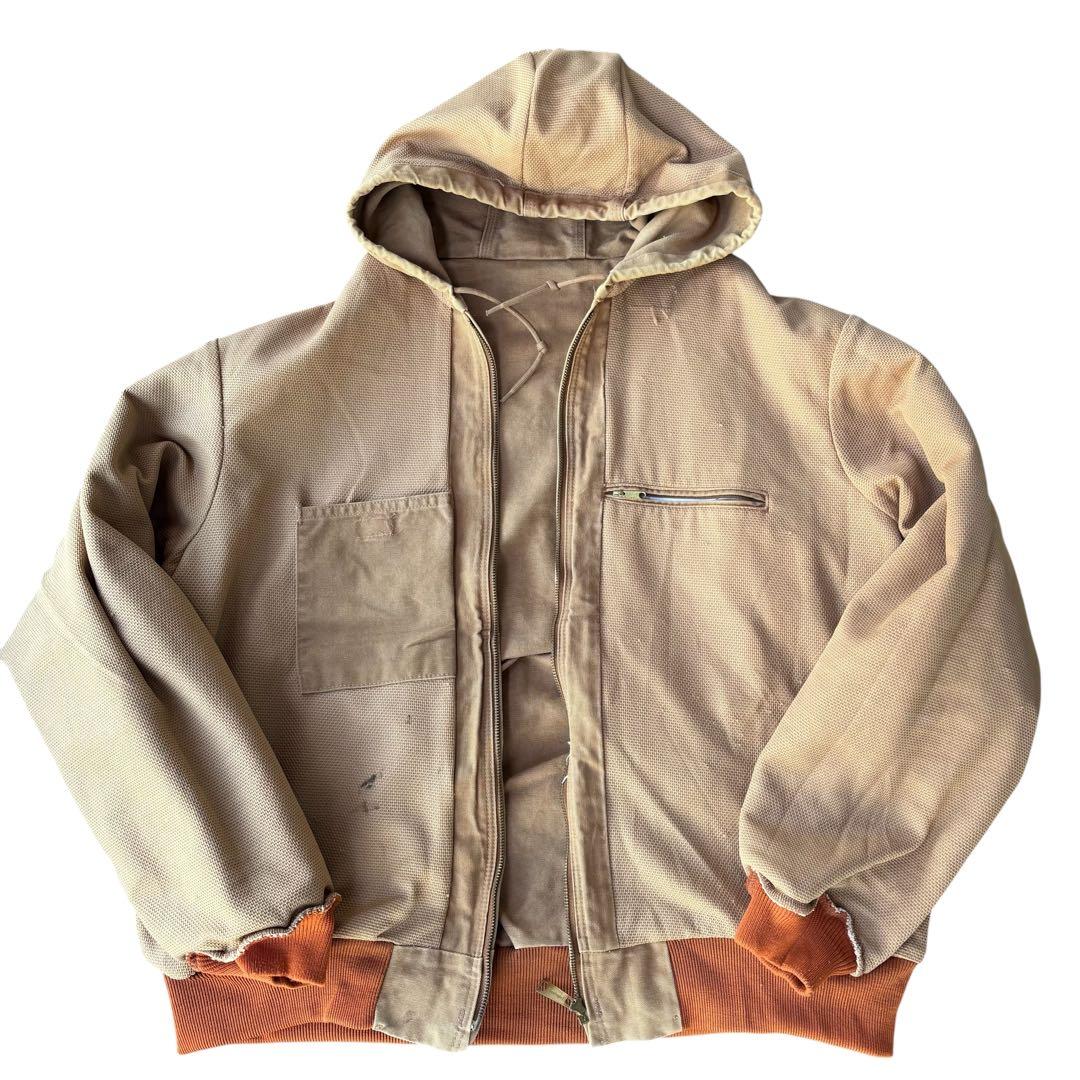 90s Carhartt アクティブジャケット オレンジリブ 希少 USA製