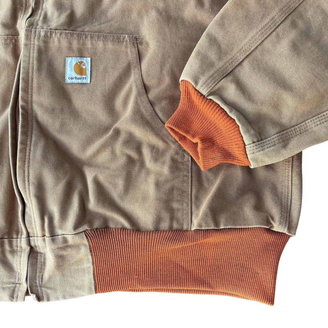 90s Carhartt アクティブジャケット オレンジリブ 希少 USA製