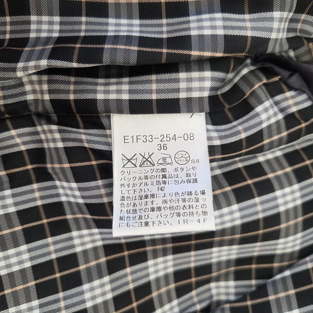 BURBERRY ブルーレーベル ノバチェック ダッフルコート　グレー