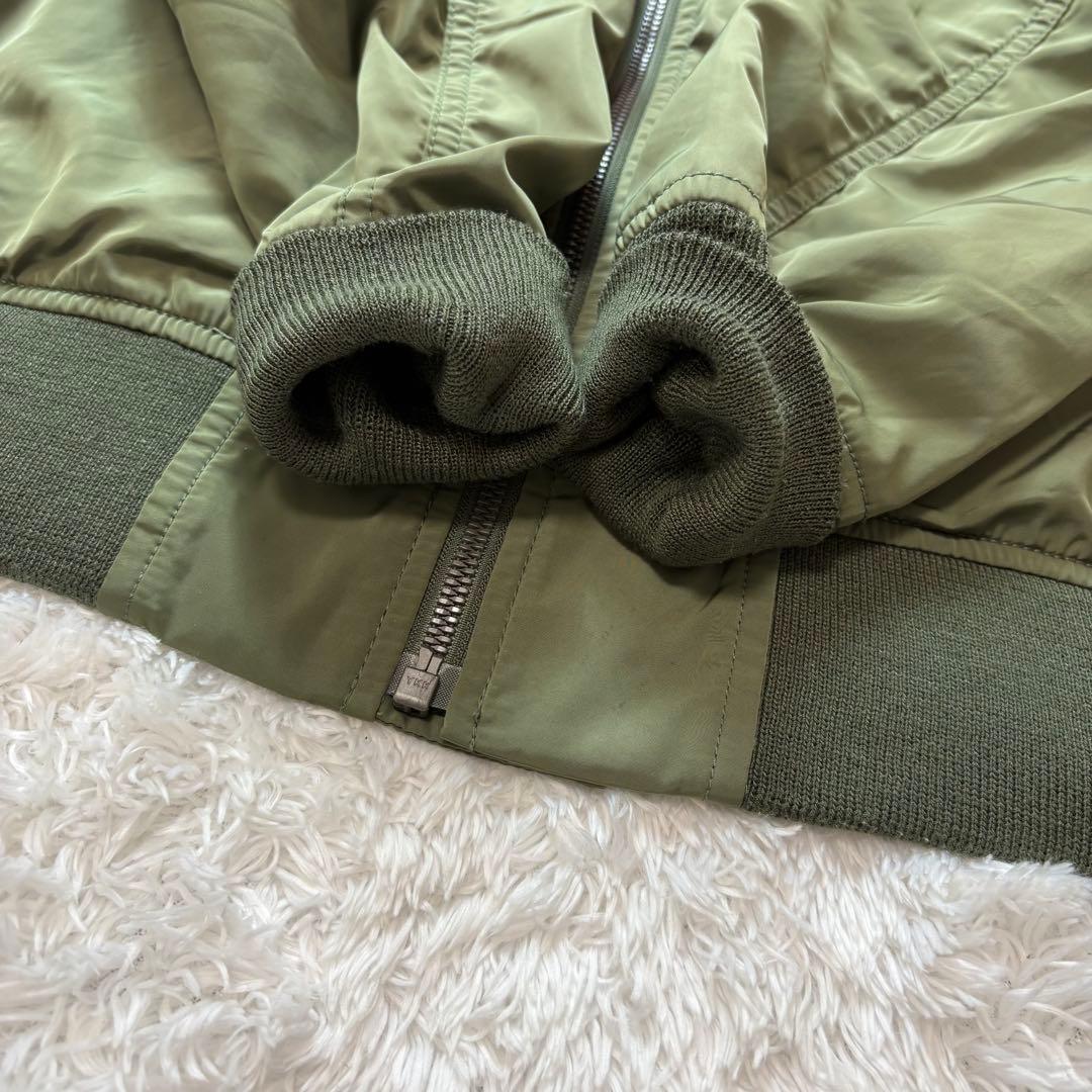 ALPHA MA-1 フライトジャケット オリーブ XL 薄手