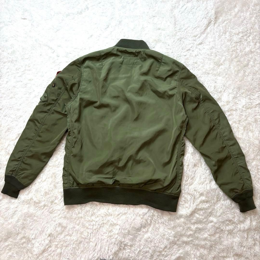 ALPHA MA-1 フライトジャケット オリーブ XL 薄手