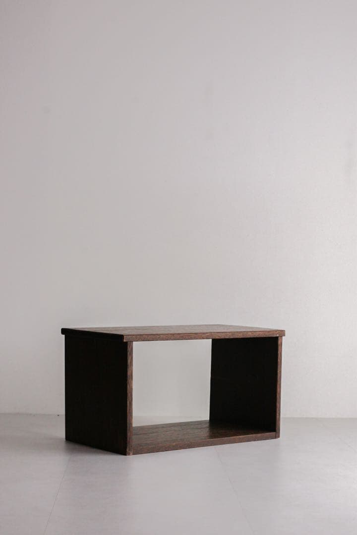 ラワン　無垢材 小物棚 飾り棚　花台　ディスプレイ　古家具　古道具 アンティーク