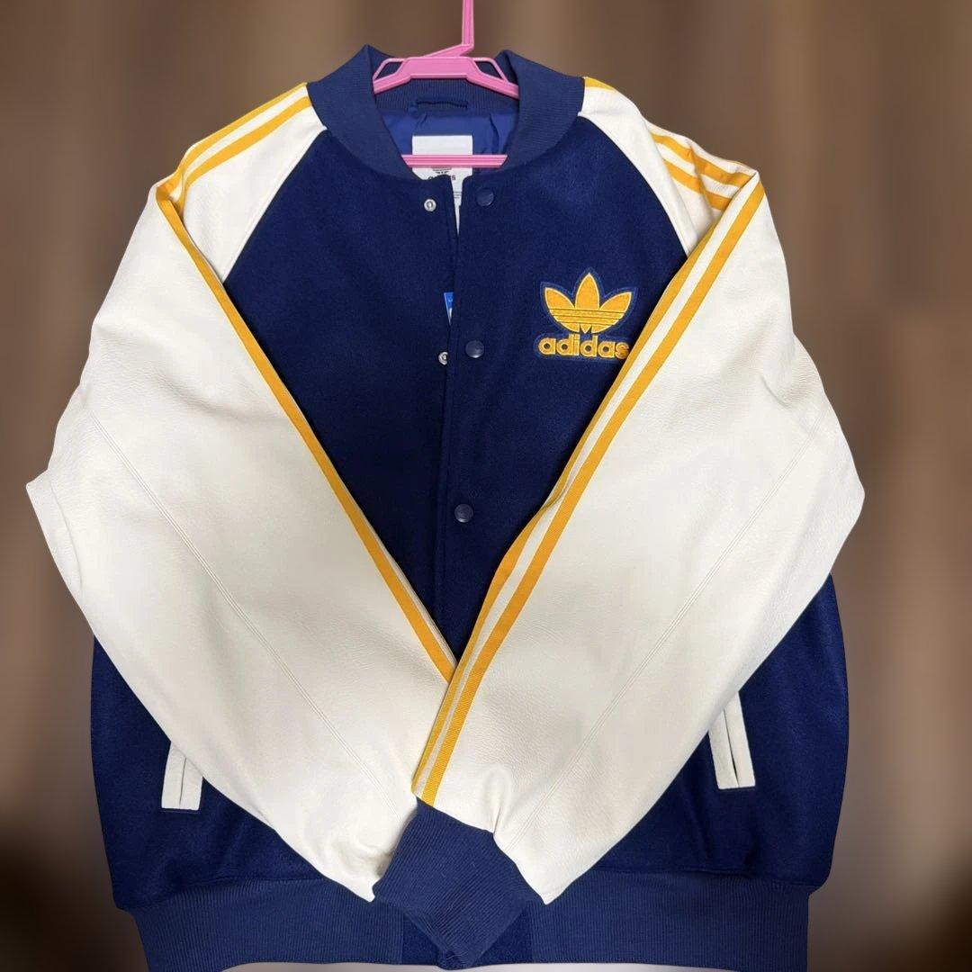 adidas MA-1 ボンバージャケット　ダークブルー/ホワイト L 新品