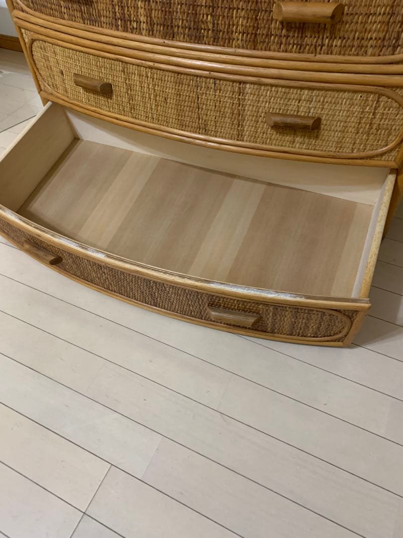 ラタン チェスト レトロ 昭和レトロ 収納 タンス アンティーク
