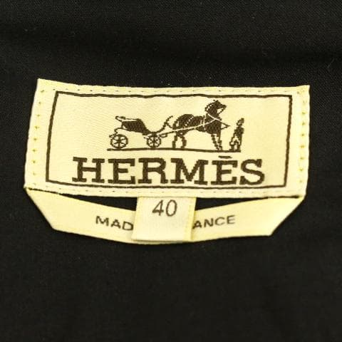◇美品 HERMES ネイビー ウールパンツ 薄手