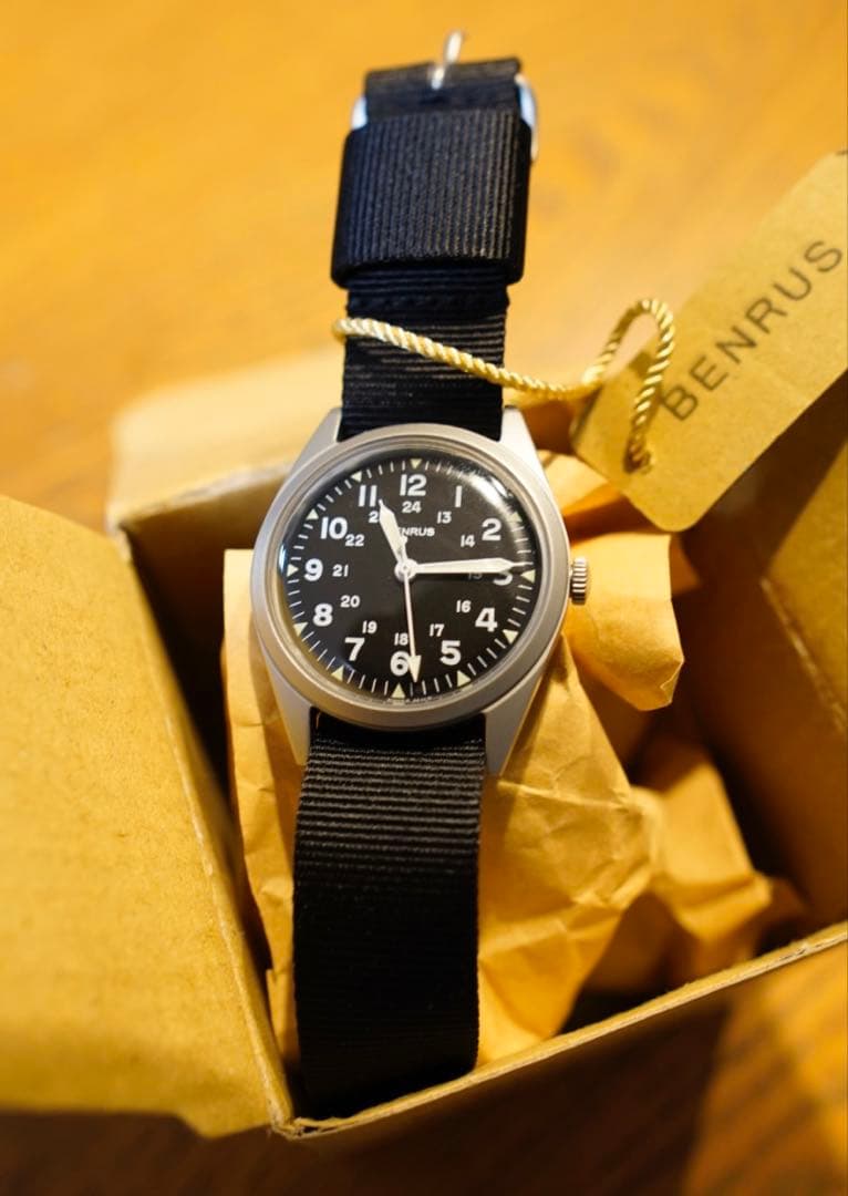 BENRUS ベンラス ミリタリーウォッチ DTU-2A/P-SVBK