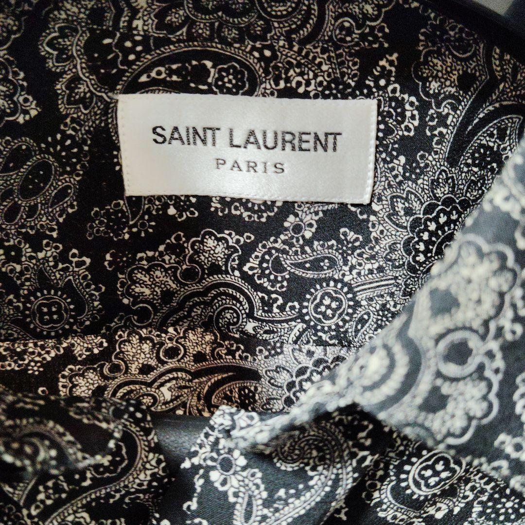 サンローランパリ　SAINTLAURENTPARIS ペイズリーシャツ